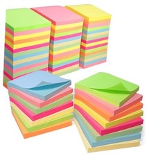 Sticky Notes 3x3 Inches, Self-Stick 48 Pads Bulk, 8 Bright Colors, Colorful