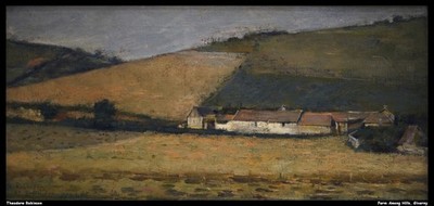 Theodore Robinson Farm Among Hills Giverny O 1 Kunstdruck Poster Wanddeko Akzent