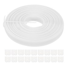 10 Yard 12mm Wide Polyester High Density Corset Boning with 40 Pcs End Cap,Beige