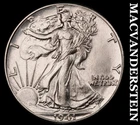 1941 Silver Walking Liberty Half Dollar - Scarce  High Grade  Lustrous  #J9591