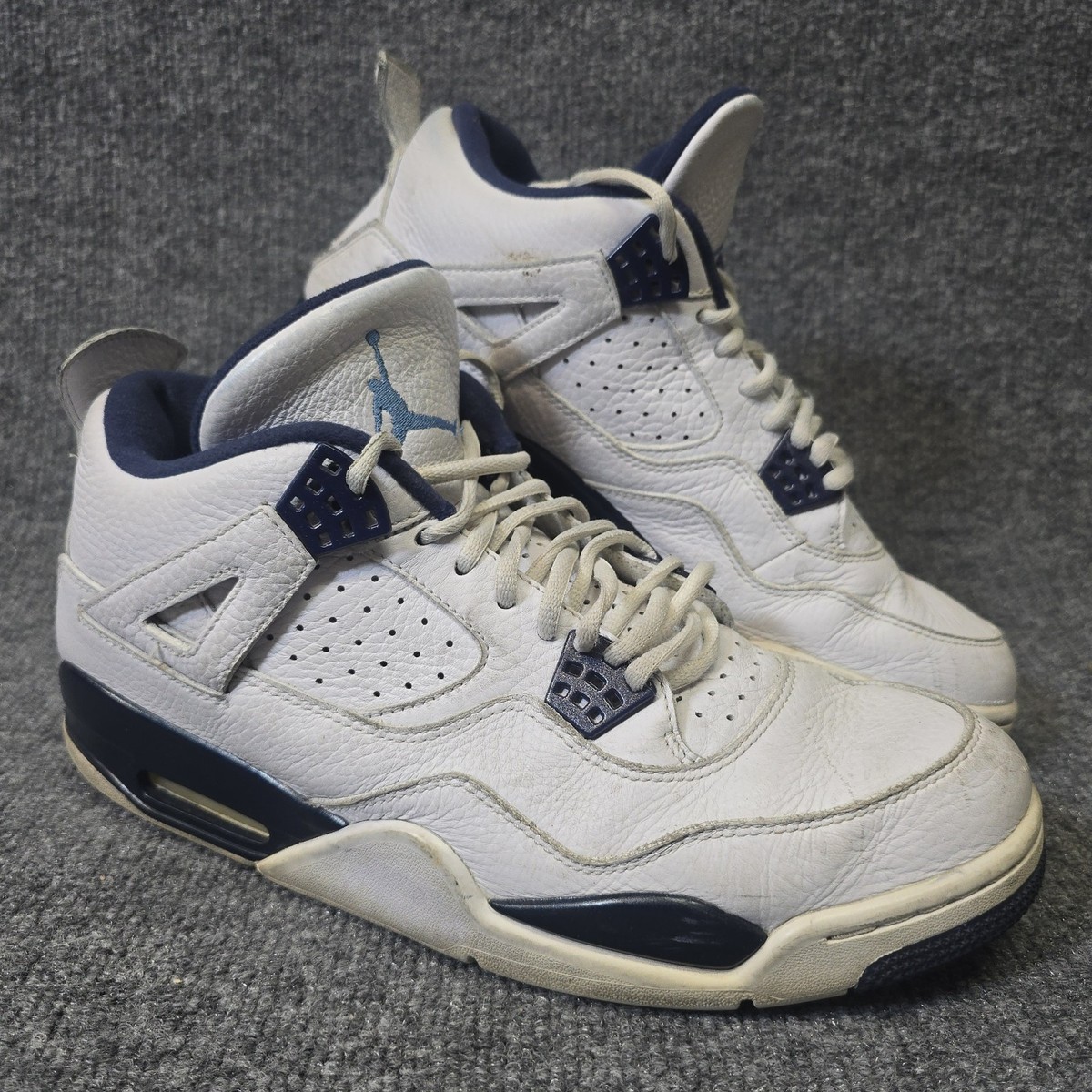 Mens Size 11.5 Nike Air Jordan 4 Retro LS Columbia Navy Blue  display picture 1