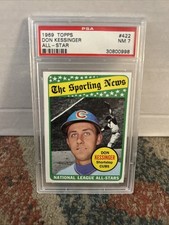 1969 Topps #322 Don Kessinger AS - PSA 7 Chicago Cubs