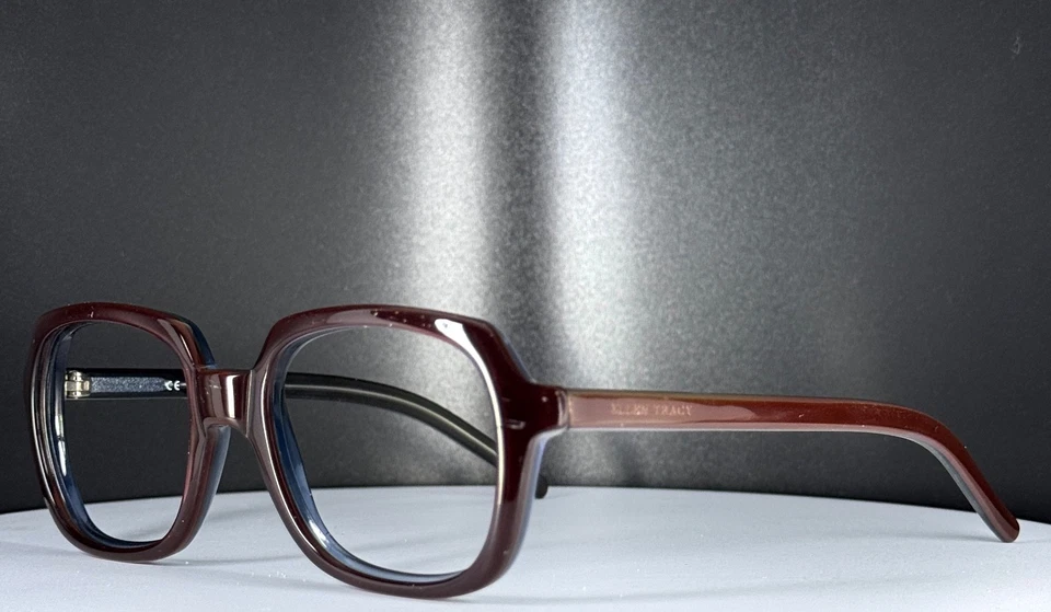 De colección Ellen Tracy ETS 611 BU-3 Mujer Borgoña Cuadrado Anteojos SOLO MARCOS Foto 3 de 4