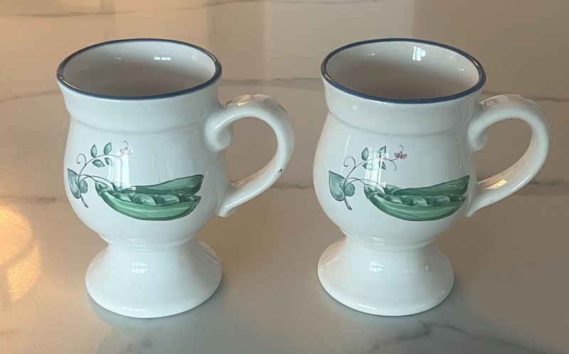 Pfaltzgraff Coffee Mugs - Set of 2 - Summer Garden - 10oz -