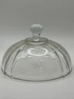 Vintage Federal Madrid Depression Glass Clear Butter Dome Cover 5 X 3” DOME ONLY