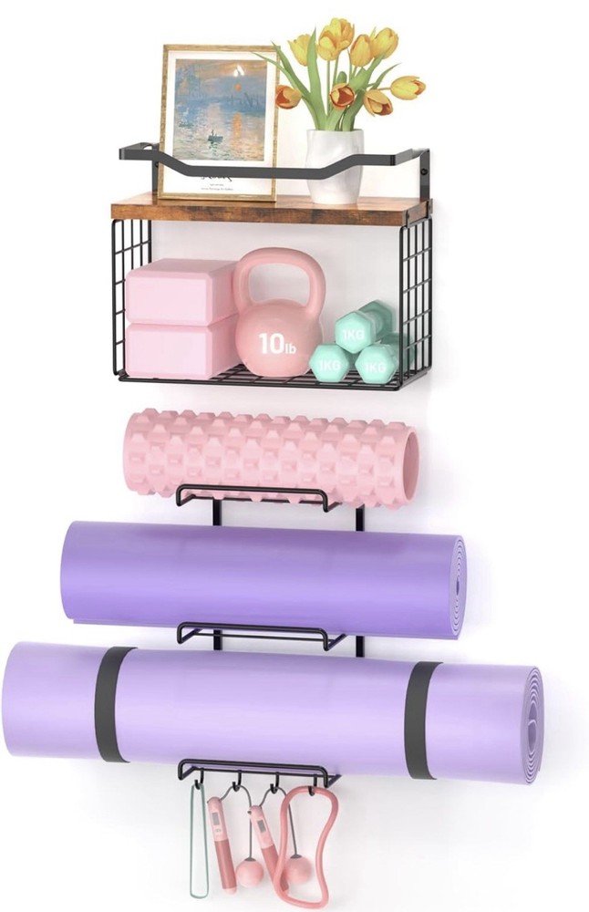 Wall Mount Yoga Mat Organizer Brand New in Box