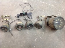 Rat Rod Gauges Set Of Five Speedo Water Fuel Oil Volts Rat Rod Gauges Set Of Five Speedo Water Fuel Oil Volts