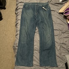 Vintage Nike Blue Ribbon Sports Jeans Mens 34 Blue Denim USA Made Baggy 90s