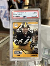 2002 Upper Deck XL #362 Alan Faneca Rookie Card RC PSA 8 NM/MT Steelers HOF!!!