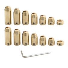 14 PCS Motorcycle Wheel Weights Refill Kit Brass Tire Spoke Balance Wrench Set