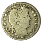 1905 S 50c Barber Silver Half Dollar Fifty Cents US San Francisco