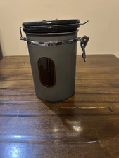 Coffee Canister Container 22 oz Stainless Steel Storage Scoop Airtight HAIOOU
