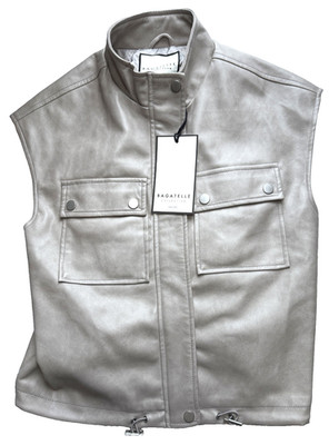 NWT Bagatelle Collection Faux Leather Vest Size XS