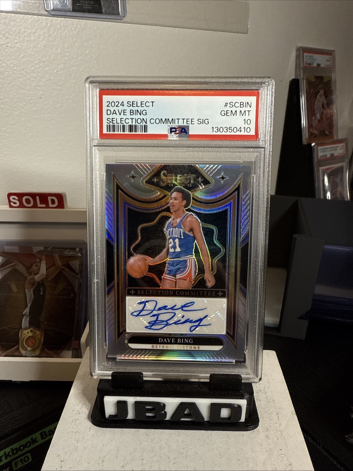 2024-25 Select Basketball Dave Bing Selection Committee Auto PSA 10 / POP 1 view 6