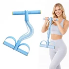 8-Tube Pedal Resistance Band with Handles, Multifunctional Pedal Resistance B...