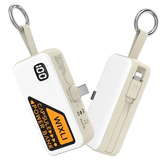 Compact 5000mAh USB-C Power Bank for iPhone 15 16 - Portable Phone Charger-image