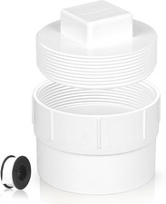 6“ PVC Sewer Cleanout Adapter with Plug - Efficient Drainage Solution for Piping