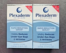 2 PACK Plexaderm Skin Care Rapid Reduction Serum Bags & Wrinkles 18 Uses, SEALED