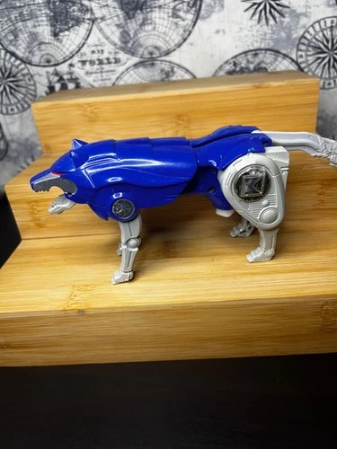 Vintage 1995 Power Rangers Ninja Megazord Blue Wolf Zord Bandai Figure For Parts