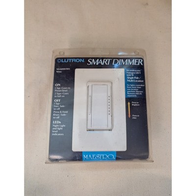 Lutron Maestro Smart Dimmer Switch White MA-600H-WH Single Pole Multi-Location