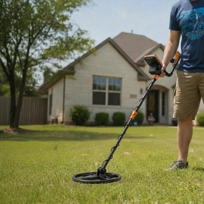 Patikuin Metal Detector for Adults & Kids, 8'' Waterproof Search Coil, Adjusta...