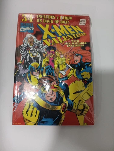 Sealed Vintage 1995 X-Men Marvel Comic Valentines Day Cards ~ Box of  34