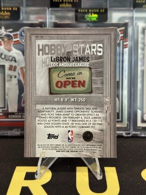 2025-26 Bowman Lebron James Hobby Stars #HS-13 KING JAMES