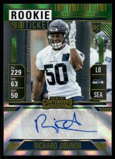 2024 Panini Contenders Opening Kickoff Ticket #255 Richard Jibunor Auto - FB