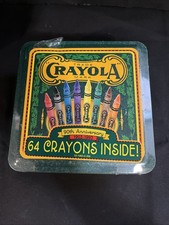 NEW Vtg Crayola 90th Anniversary Collectible Tin w/64 Crayons, 1993, USA