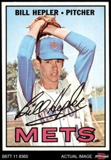1967 Topps #144 Bill Hepler Mets 8 - NM/MT