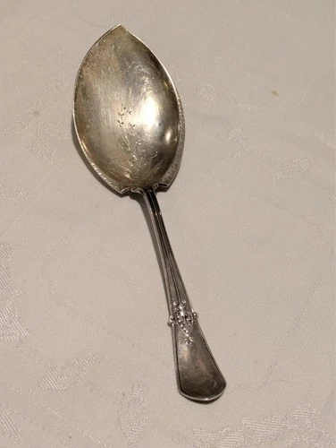 Antique Gorham "Swiss" pattern sterling silver ice cream server. 9 1/8". 73 gms.