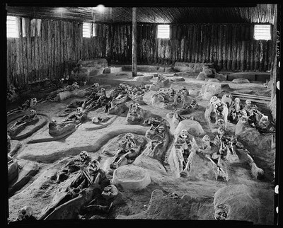 Fountain,Youth,skeletons,interior,Saint Augustine,St Johns County,Florida,1936