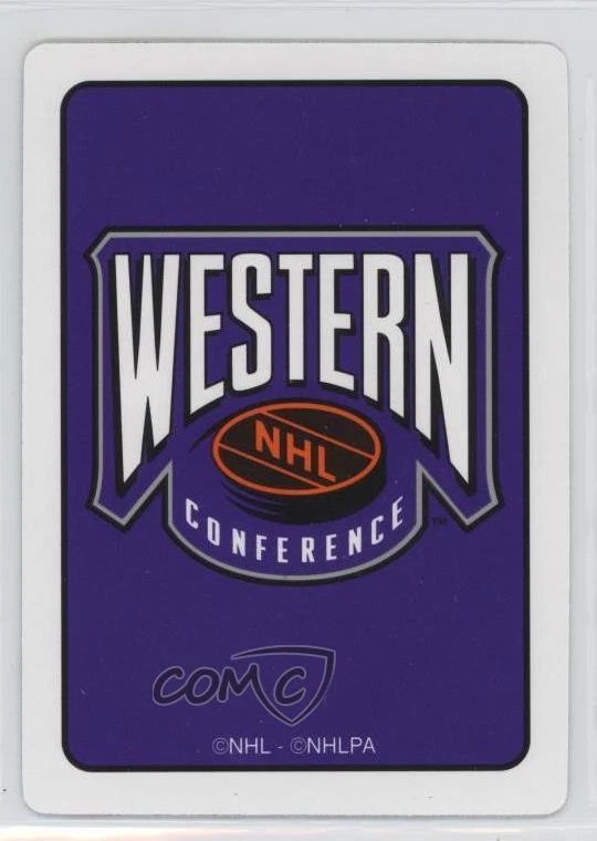 1995-96 Hoyle Western Conference Playing Cards Box Set Jeff Brown #6H - Image 2 of 2