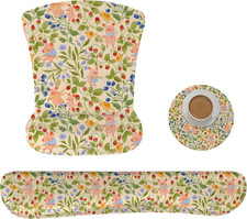 Mouse Pad Keyboard Wrist Rest Set,Ergonomic Memory Foam Mouse Pads Wrist Support