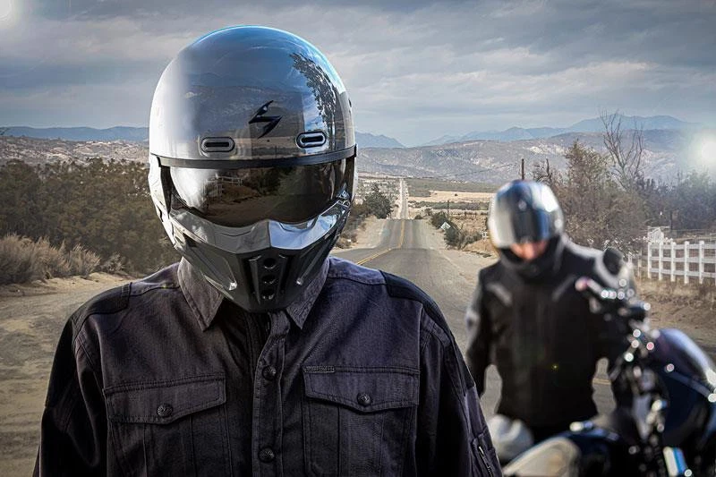 Scorpion Covert X Helmet Convertible 3-in-1 Half Open Full Face DOT S-2XL - Image 3 of 3