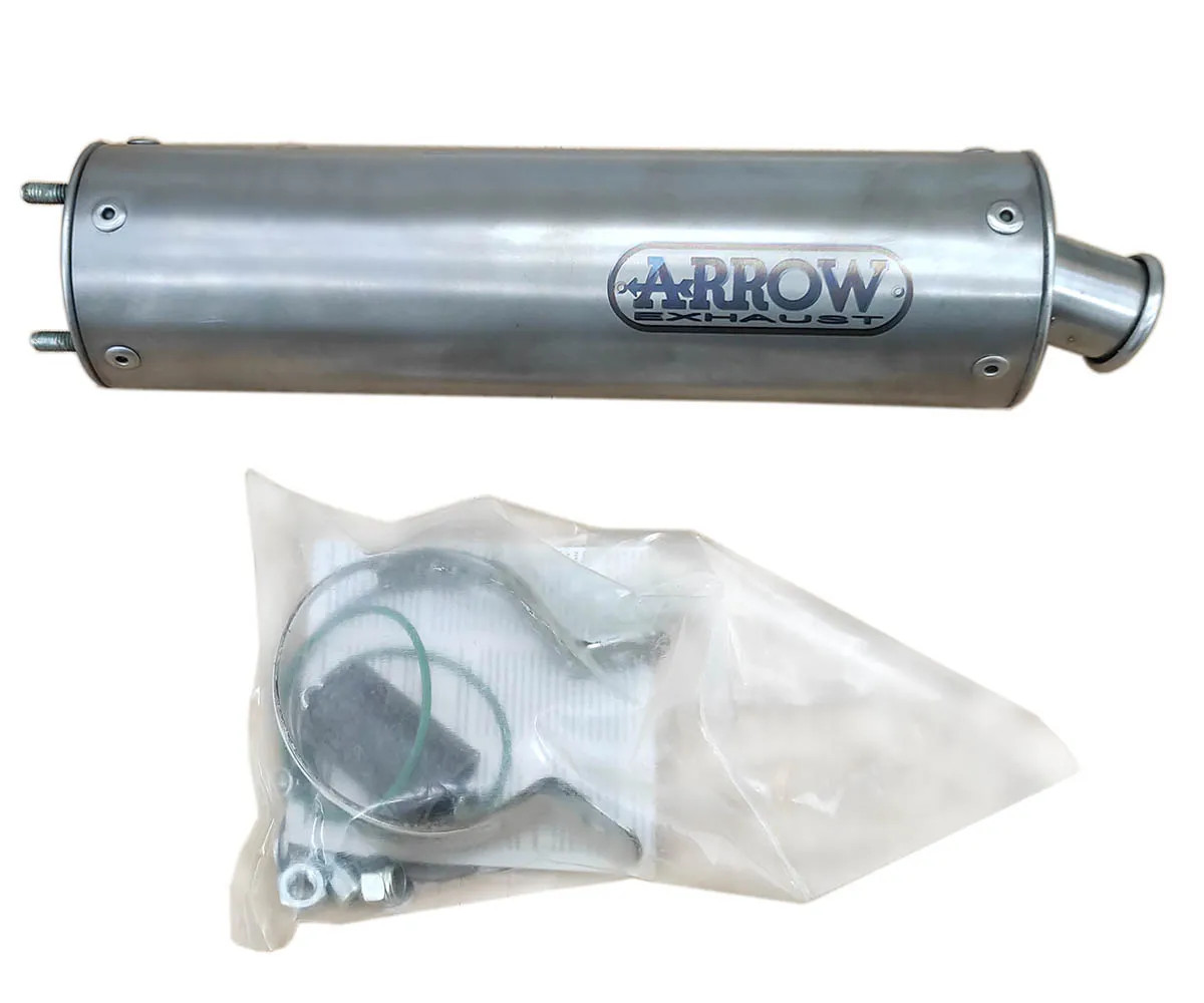 Exhaust Muffler Arrow All-Road Titanium Peugeot XP6 50 2006  2007