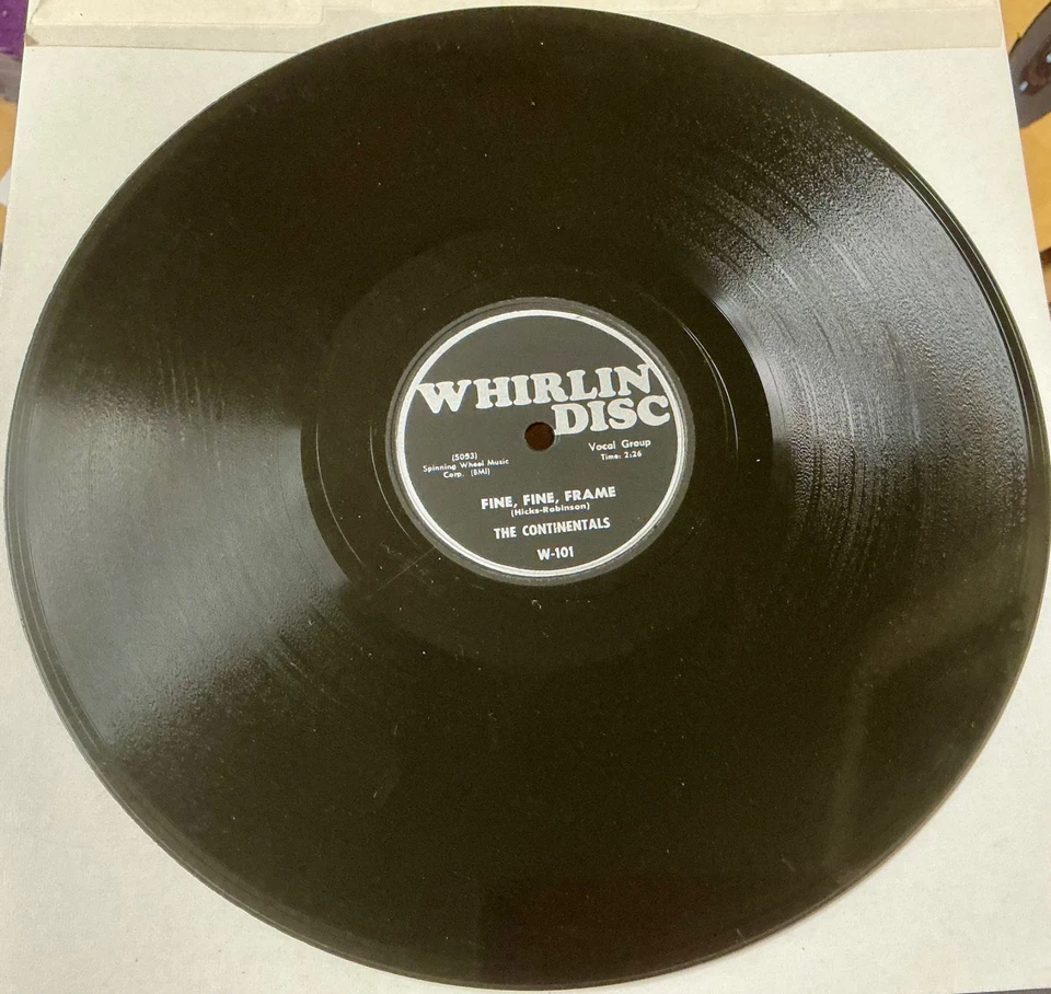 Continentals DOO WOP 78 Dear Lord / Fine Fine Frame WHIRLIN DISC Mint/Mint- HEAR Foto 2 de 2
