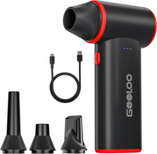 GOOLOO F3 Compressed Air Duster, 150000RPM Ultra-Power PC Air Duster  3-Gear El