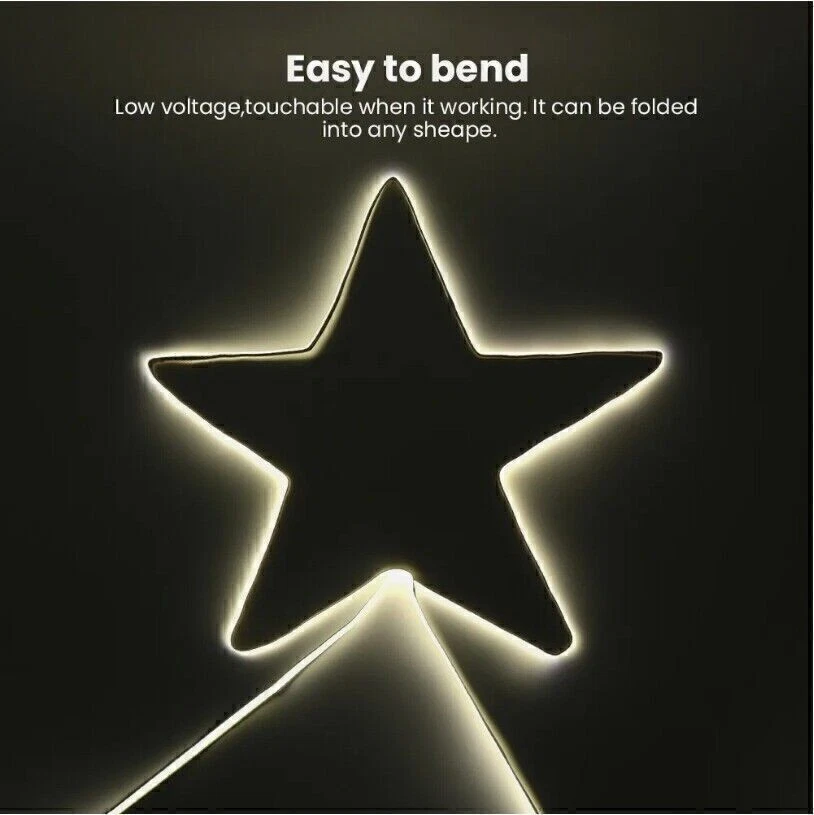 Bright 12V 5M 10M 480leds/m COB LED Flexible Strip light DC 12V 24V Home TV Deco - Image 3 of 4