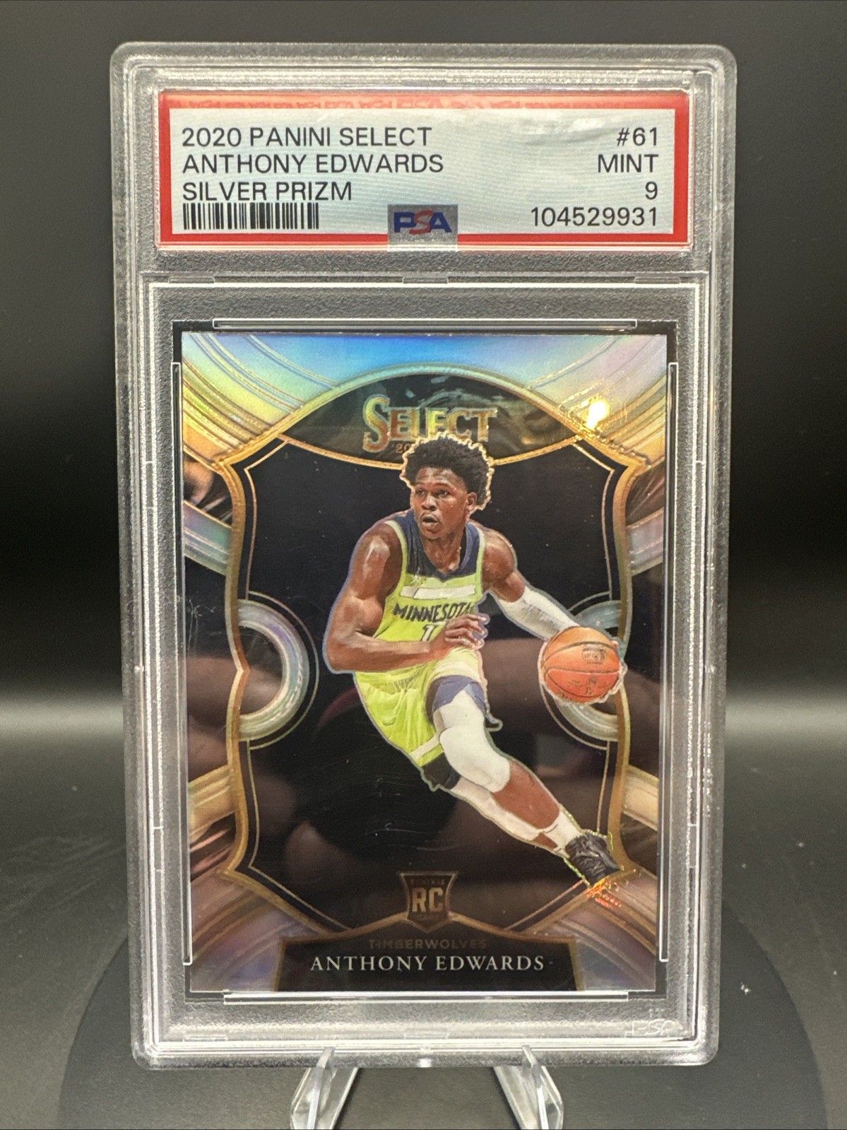 2020-21 Panini Select - Concourse Anthony Edwards #61 Silver Prizm (RC)