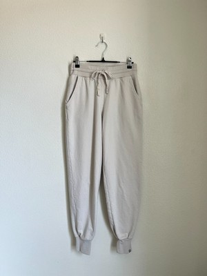 Tan + Lines by Sivan Ayla Rosebowl Jogger Sweatpant in Beige Size SMALL