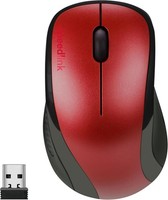 Wireless 3-Button Mouse, Red