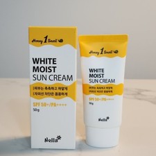 NELLA Honey 1 Snail White Moist Sun Cream 50g SPF50 PA   Tone-Up Sunscreen