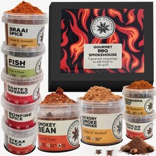Nature Kitchen BBQ Smokehouse Spice Gift Set 9x Vegan Gluten-Free Meat Rubs