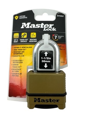 Master Lock 4 Digit Combination Padlock With 1.5'' Shackle M175XDLF New