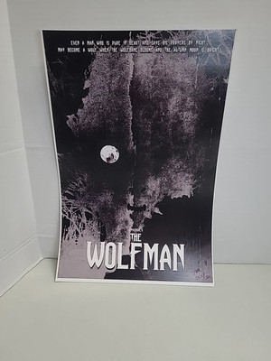 Universal The Wolfman Bam Box Print 18 X 12 65/500