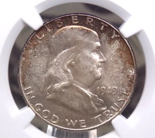 1949 "P" Franklin Half Dollar 50c NGC MS64 FBL #012 *FULL BELL LINES* ECC&C, Inc