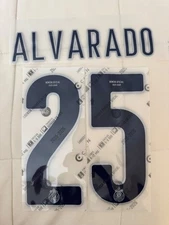 Chivas Guadalajara Home 2025/26 Piojo Alvarado #25 Name Set Authentic..
