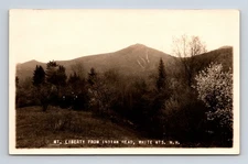 RPPC Scenic View Liberty Mountain From Indian Head White Mountains NH Postcard