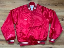 Vintage Bomber Jacket Red  Women?s Medium Cusin Crane Rental, Judy